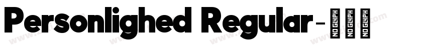 Personlighed Regular字体转换 Personlighed Regular字体转换